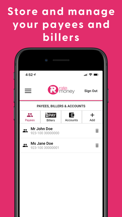 Rate Money Mobile Access screenshot 1