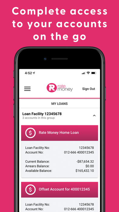 Rate Money Mobile Access screenshot 3