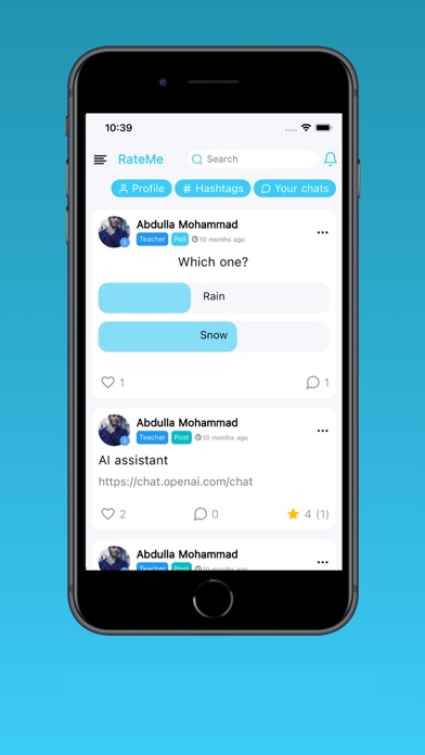 RateMe screenshot 1