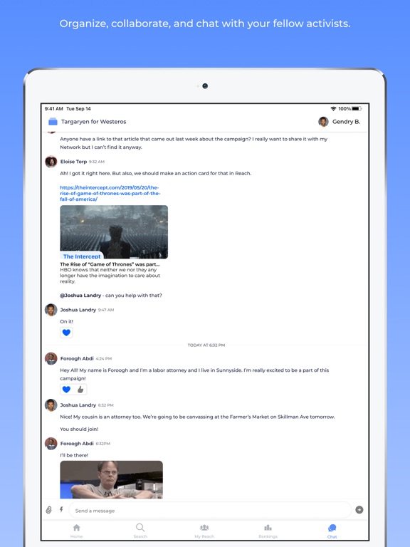 Reach — Progressive Organizing screenshot 5