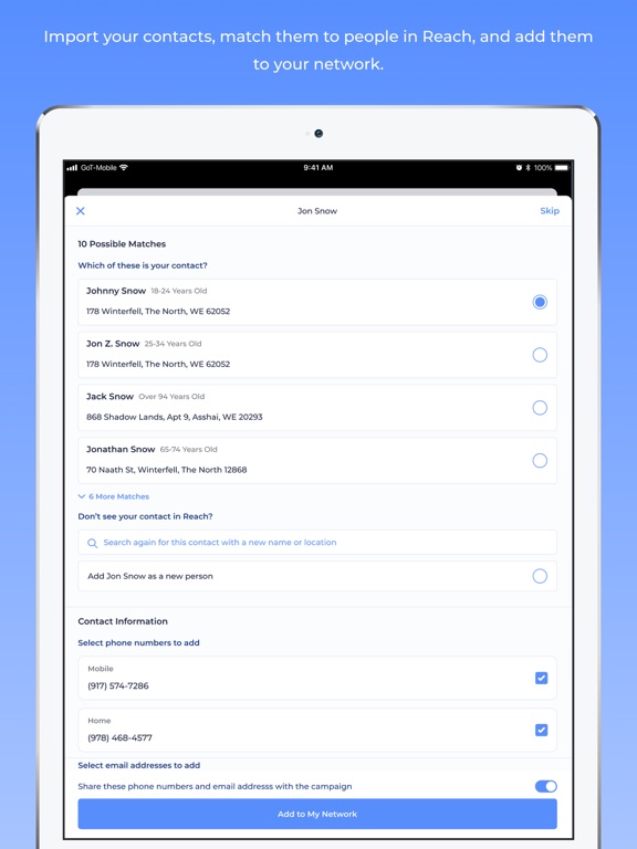 Reach — Progressive Organizing screenshot 4