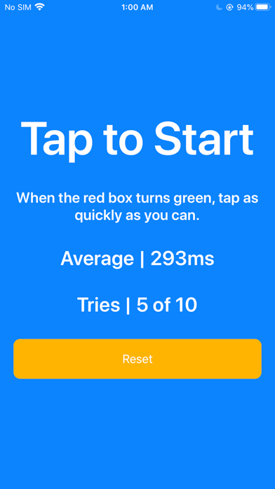 Reaction Speed Pro screenshot 1
