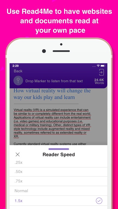 Read4Me - Talk Browser PDF DOC screenshot 4