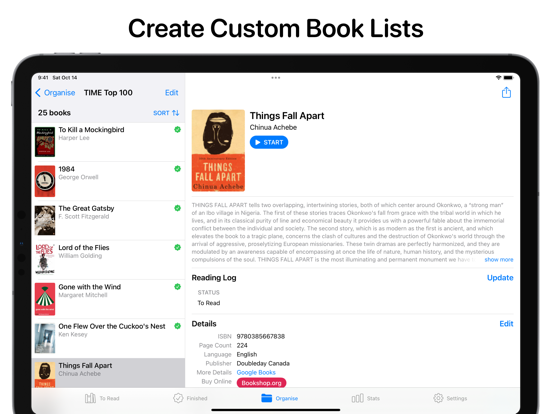 Reading List: Book Tracker screenshot 1