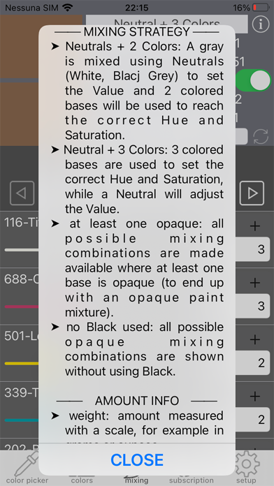 Real Paint mixing tools PRO screenshot 2
