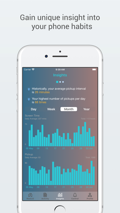 RealizD - Screen Time Tracker screenshot 2