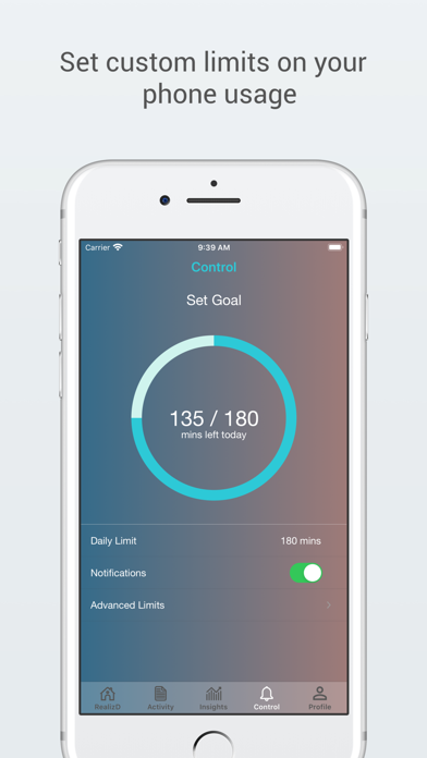 RealizD - Screen Time Tracker screenshot 1