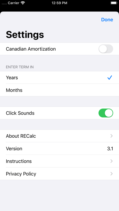 RECalc Mortgage Calculator screenshot 1