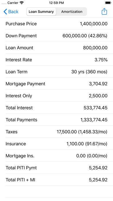 RECalc Mortgage Calculator screenshot 4
