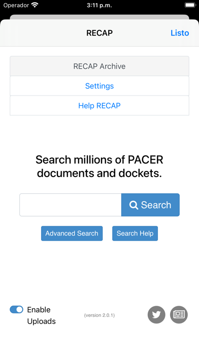 RECAP Uploader screenshot 4