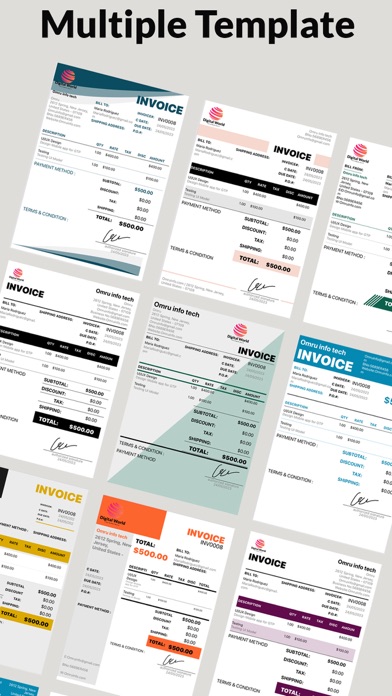 Receipt & Invoice Maker App screenshot 2