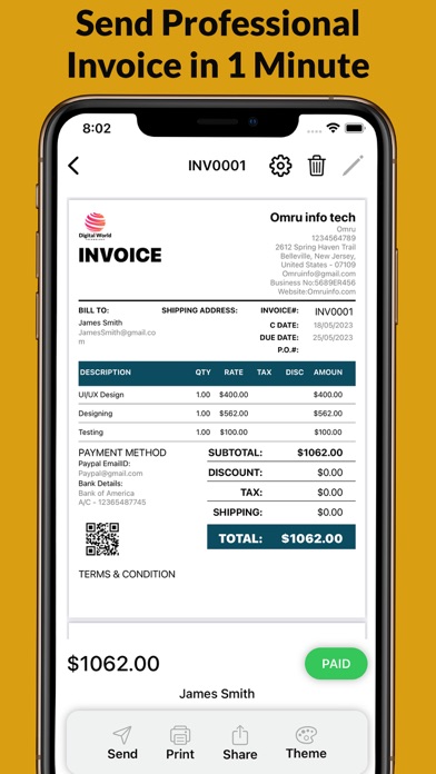 Receipt & Invoice Maker App screenshot 3