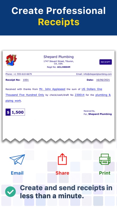 Receipt Maker - Sign & Send screenshot 4