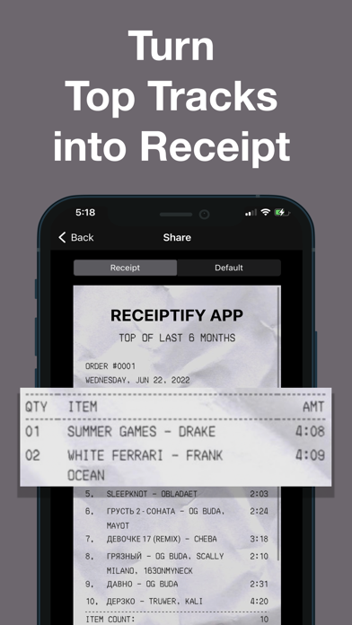 Receiptify: Stats for Spotify screenshot 4