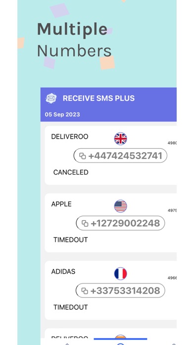 Receive SMS Plus screenshot 1