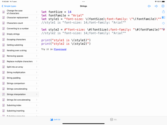 Recipes for Swift screenshot 3