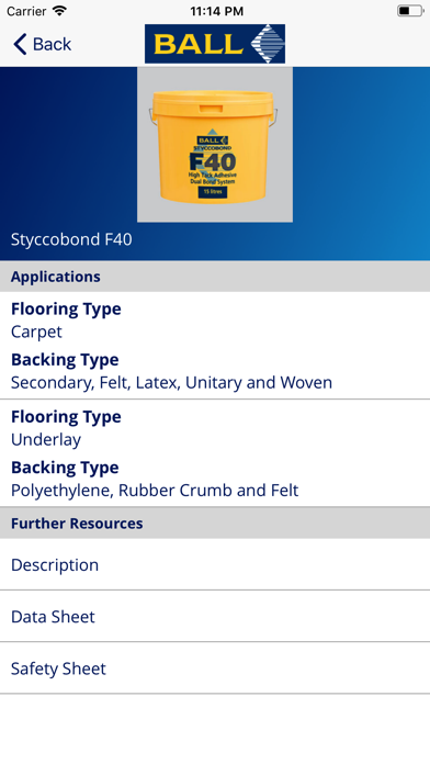 Recommended Adhesives Guide screenshot 2