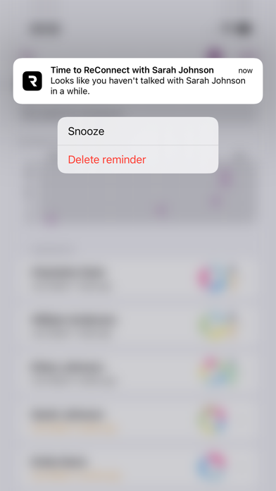 ReConnect: Social Reminder screenshot 1
