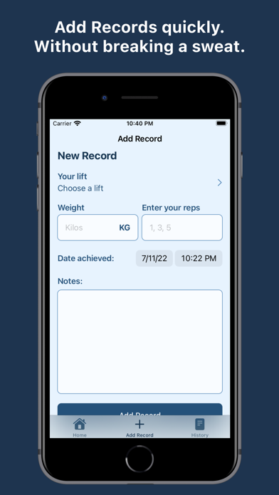 Record Recall: Log Your Bests screenshot 1
