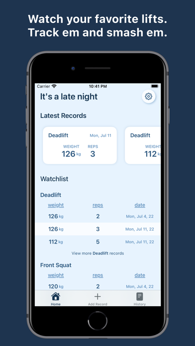 Record Recall: Log Your Bests screenshot 3