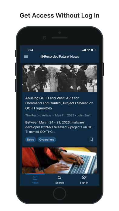 Recorded Future screenshot 2