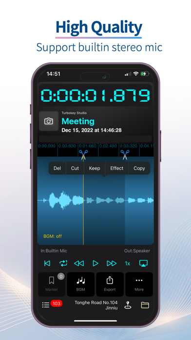Recorder Plus - Audio Editor screenshot 3