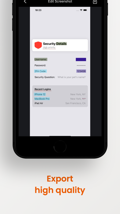 Redact Screenshot - Blur Text screenshot 1