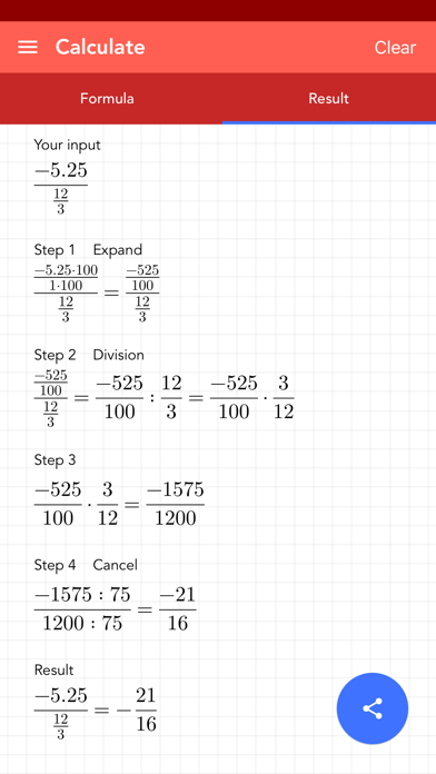 Reduce Fraction screenshot 1