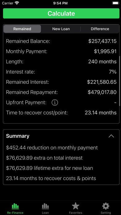Refinance-Home Loan Calculator screenshot 4