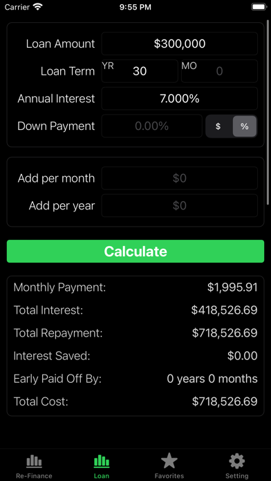 Refinance-Home Loan Calculator screenshot 2