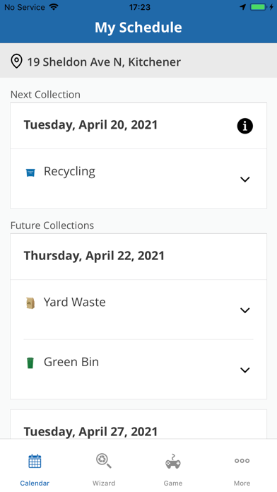 Region of Waterloo Waste Whiz screenshot 2