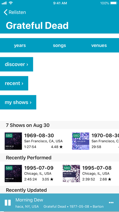 Relisten — all live music screenshot 3