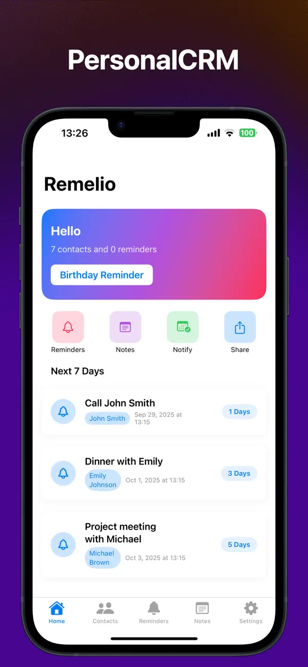 Remelio - Relationship Manager screenshot 3