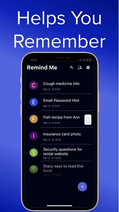 Remind Me - Helps You Remember screenshot 3