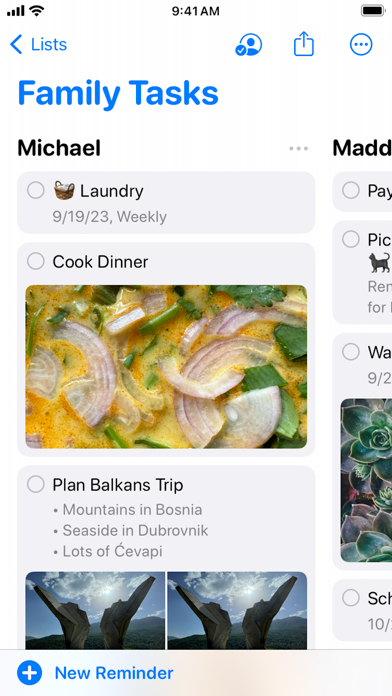Reminders screenshot 1