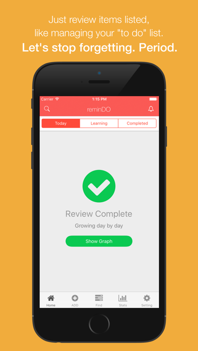 reminDO - Ensure knowledge screenshot 1