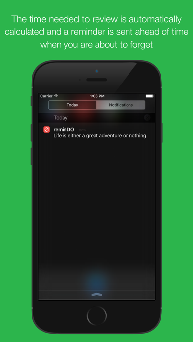 reminDO - Ensure knowledge screenshot 2