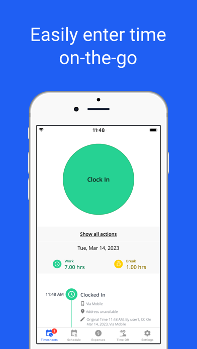 Replicon - Timesheets with GPS screenshot 5