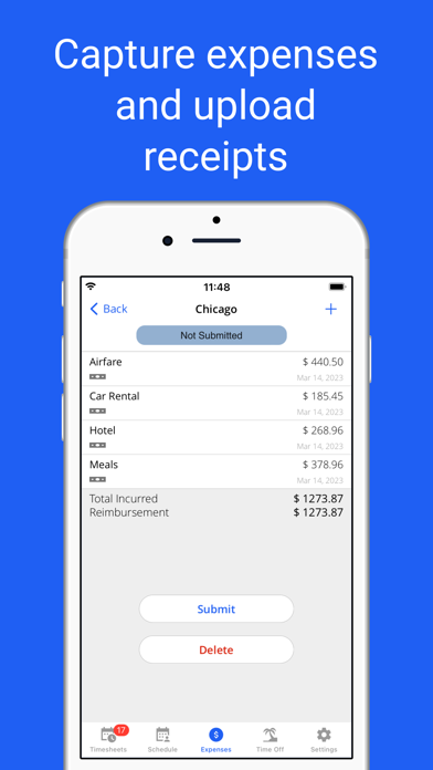 Replicon - Timesheets with GPS screenshot 2