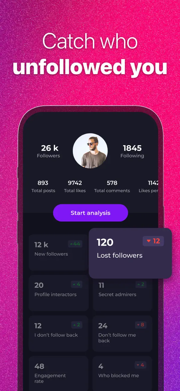Reports: Followers Tracker screenshot 3