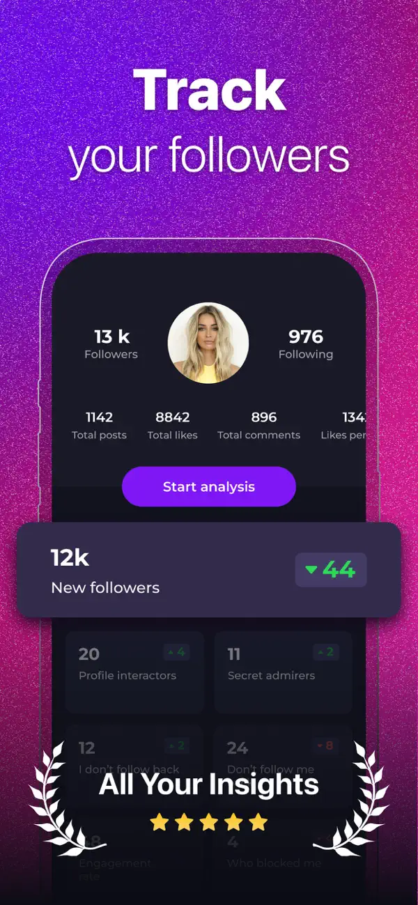 Reports: Followers Tracker screenshot 4