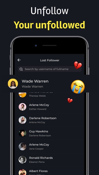 Reports Unfollowers +Followers screenshot 6