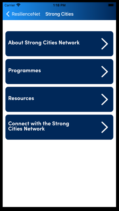 ResilienceNet screenshot 1