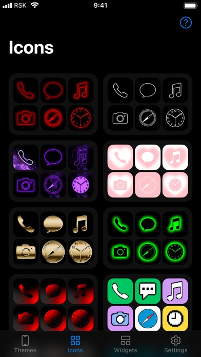 Reskin: Themes, Widgets, Icons screenshot 1