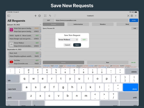 REST API Client screenshot 2
