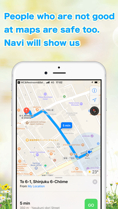 Restroom information map screenshot 4