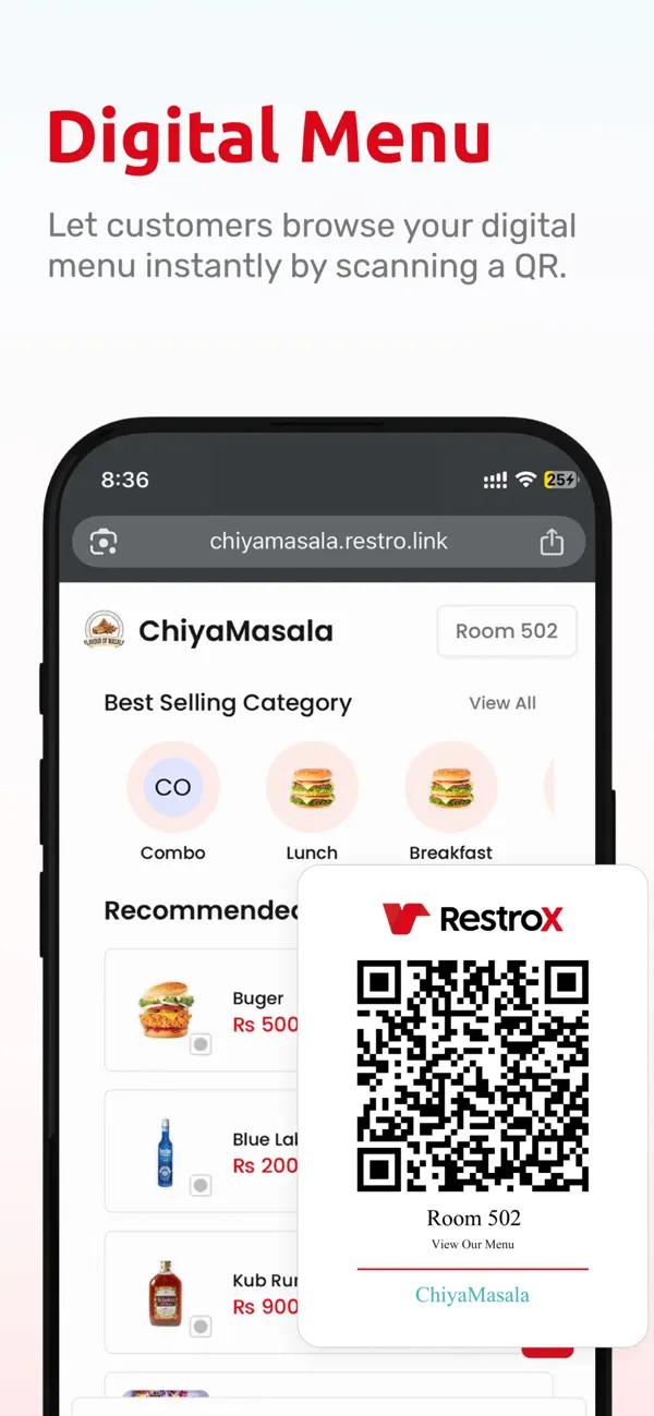RestroX - Restaurant Software screenshot 1