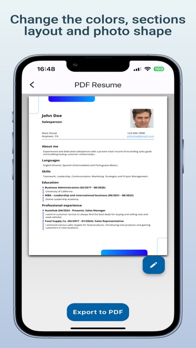 Resume Builder - CV Creator screenshot 2