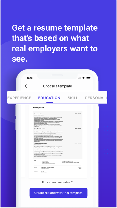 Resume Builder: PDF Resume App screenshot 2
