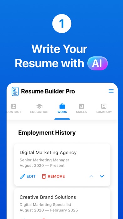 Resume Builder Pro with AI screenshot 3